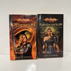 DragonLance The Linsha Trilogy Mary H. Herbert Volume 1 and 2 Near Complete OOP